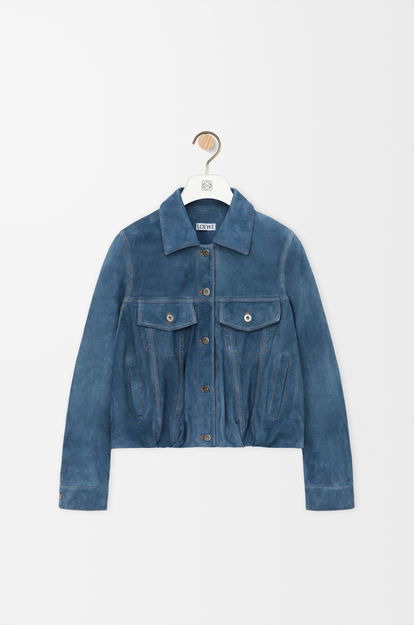 LOEWE Chaqueta en ante de piel de cabra Azul