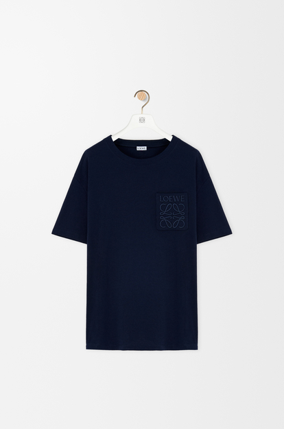 LOEWE Relaxed fit T-shirt in cotton Dark Navy
