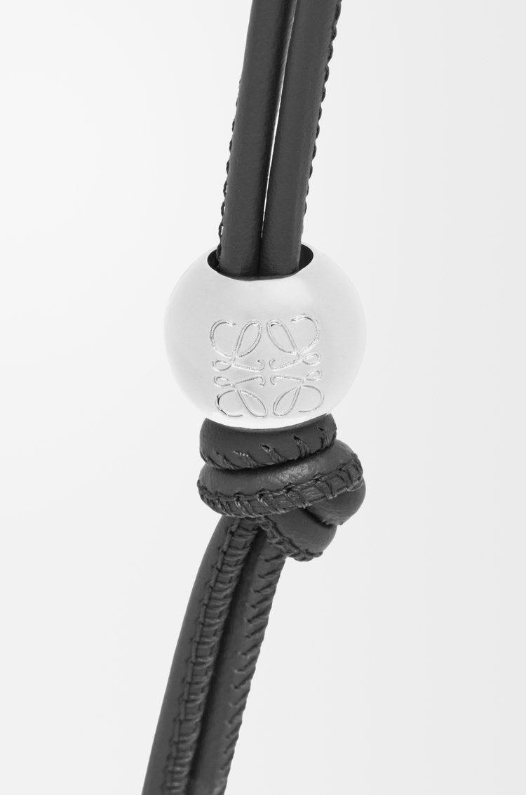 LOEWE Correa personalizable en piel de ternera clásica  Negro/Paladio