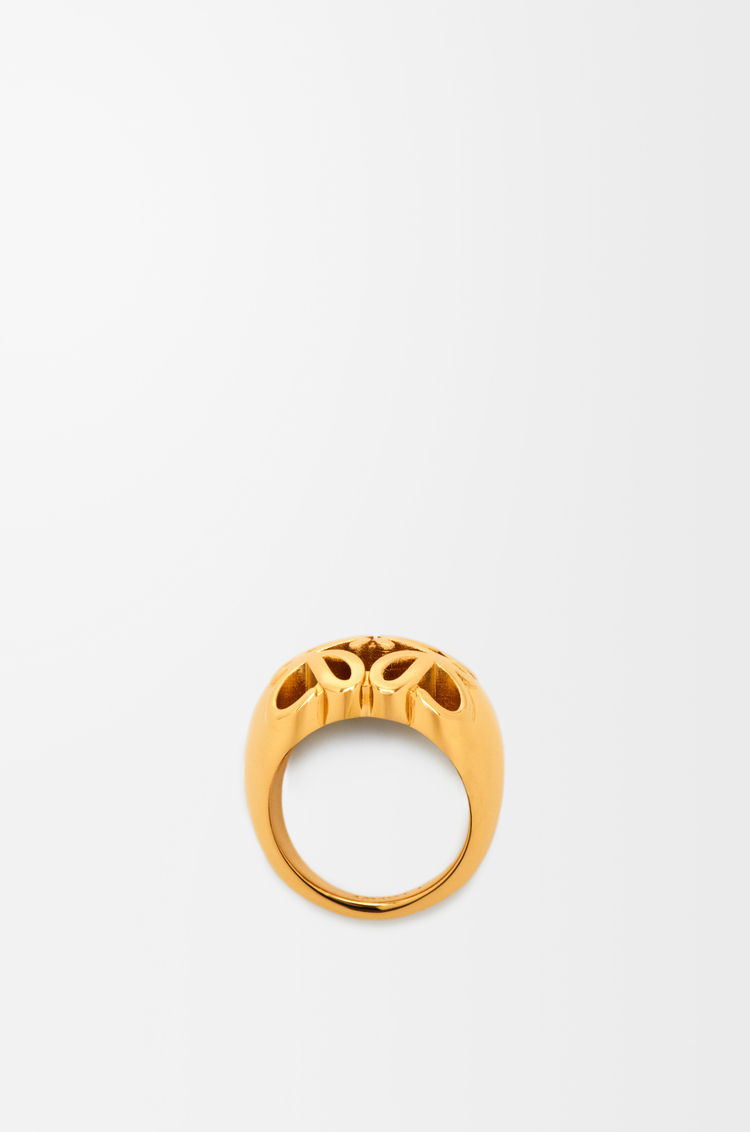 LOEWE Anagram Bombé signet ring Gold