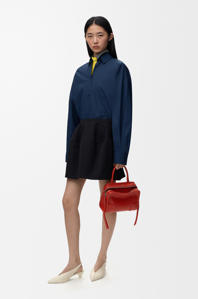 LOEWE Shirt in cotton Navy Blue
