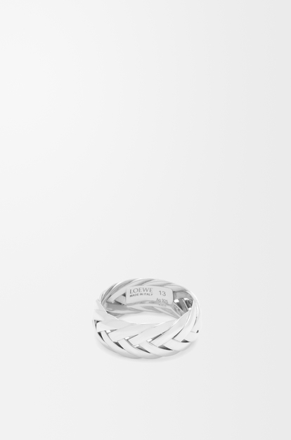 LOEWE Braided ring in sterling silver Silver