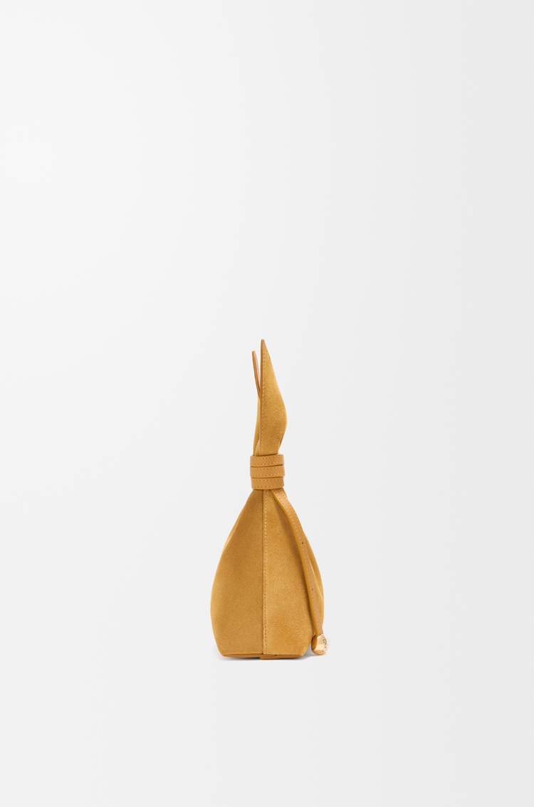 LOEWE Mini Scarf bag in suede Ocre