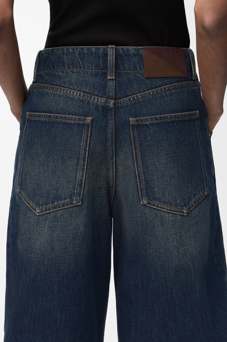 LOEWE Pantalón vaquero barrel en denim Azul Oscuro