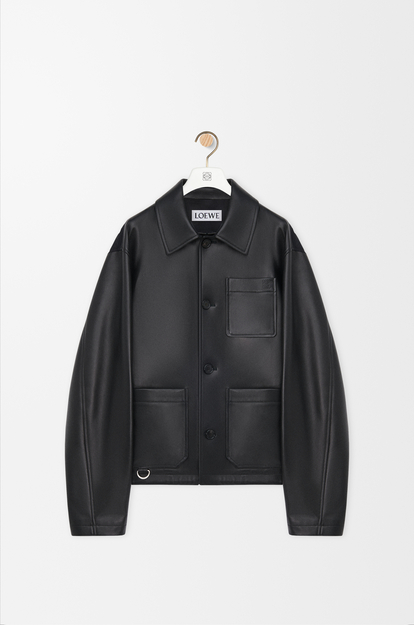 LOEWE Workwear jacket in nappa lambskin Black