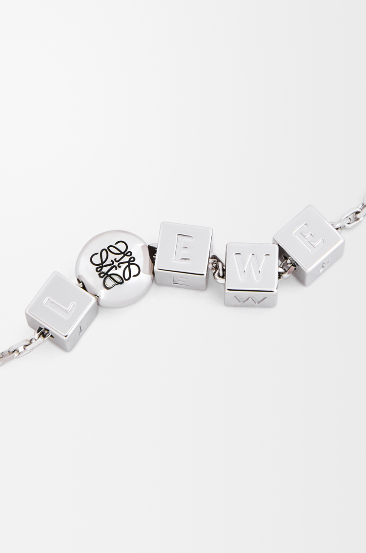 LOEWE Pebble Cube necklace in sterling silver Silver
