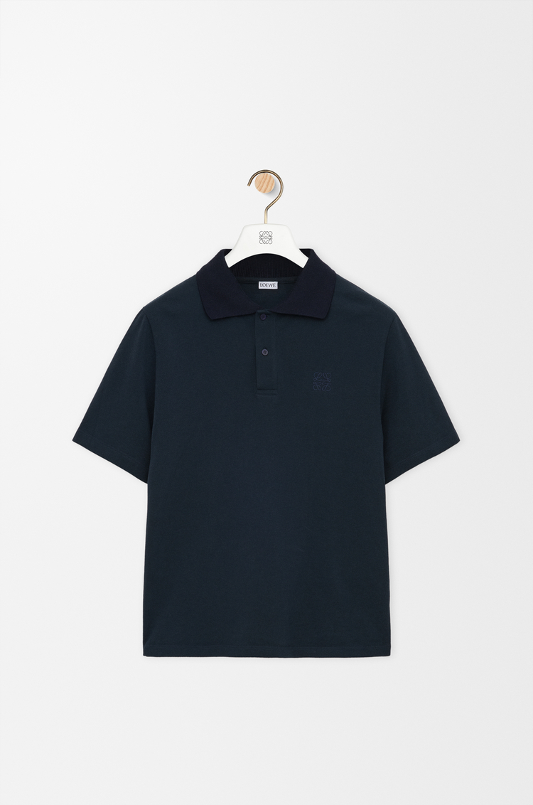 LOEWE Polo en algodón Azul Marino
