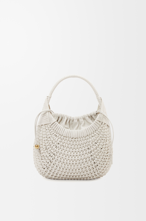 LOEWE Borsa Diamond hobo in pelle di vitello Bianco Tenue