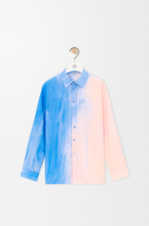 LOEWE Chemise en coton technique Bleu Clair