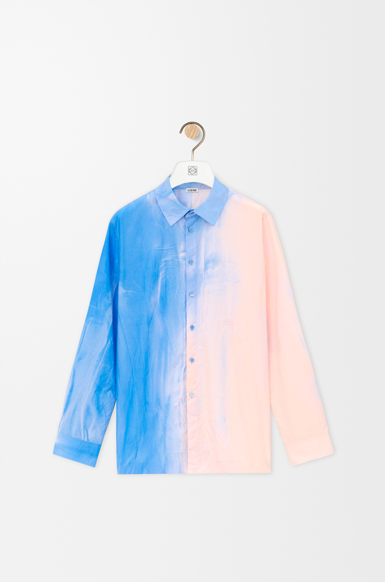 LOEWE Camisa en algodón técnico Azul Claro