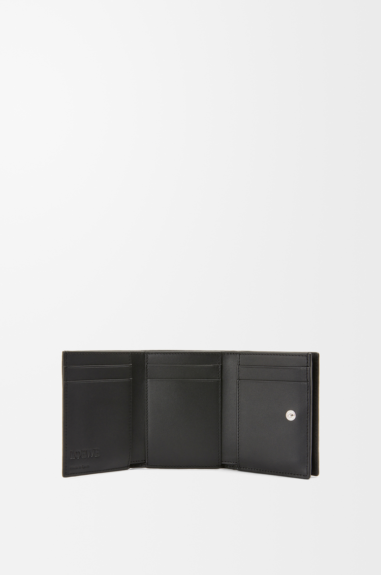 LOEWE Trifold wallet in soft grained calfskin Black