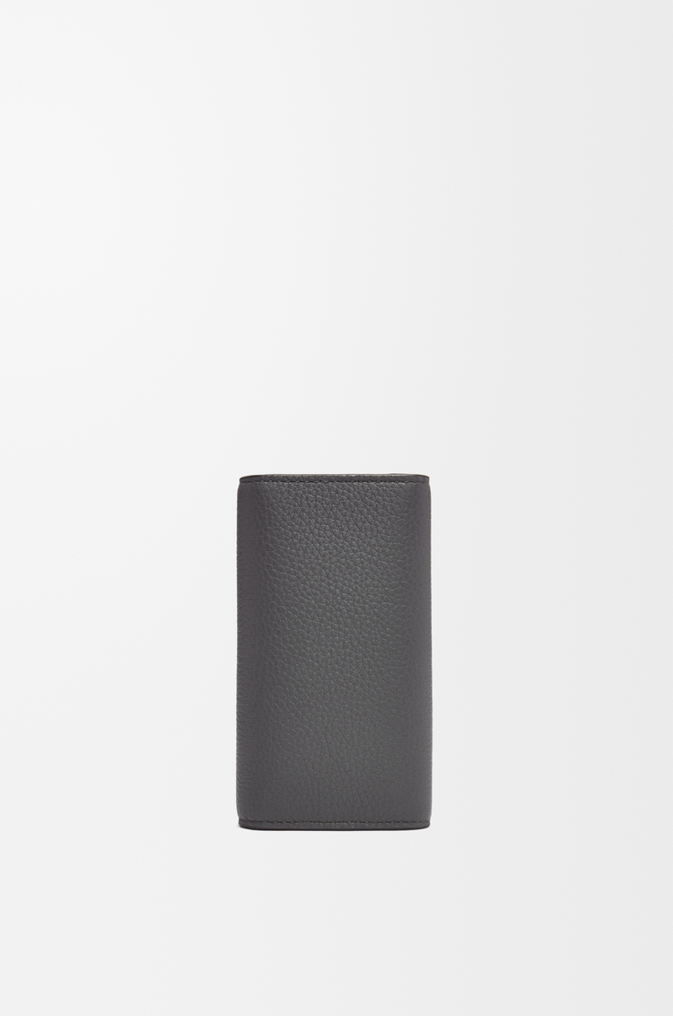 LOEWE Key case in soft grained calfskin Anthracite
