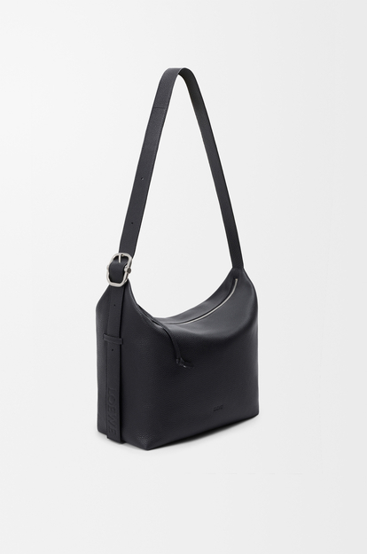 LOEWE Large Loop hobo in supple grained calfskin Black
