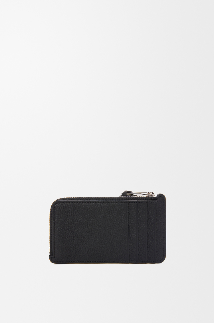 LOEWE Tarjetero-monedero en suave piel de ternera graneada Negro