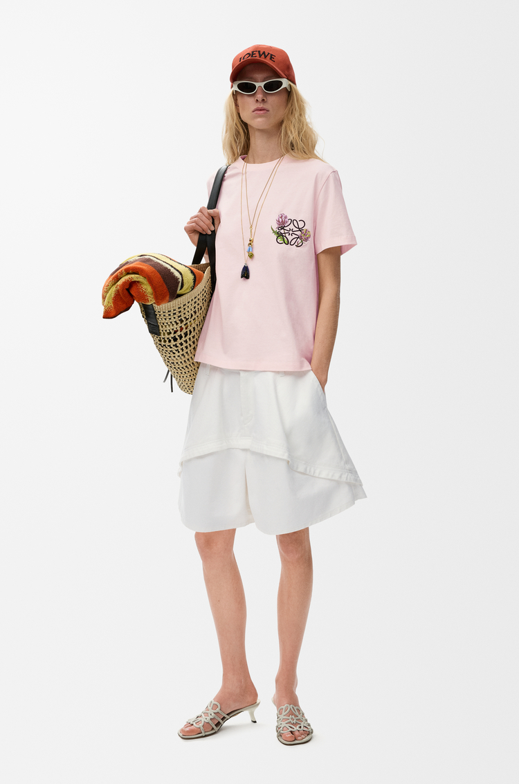 LOEWE Regular fit T-shirt in cotton Light Pink