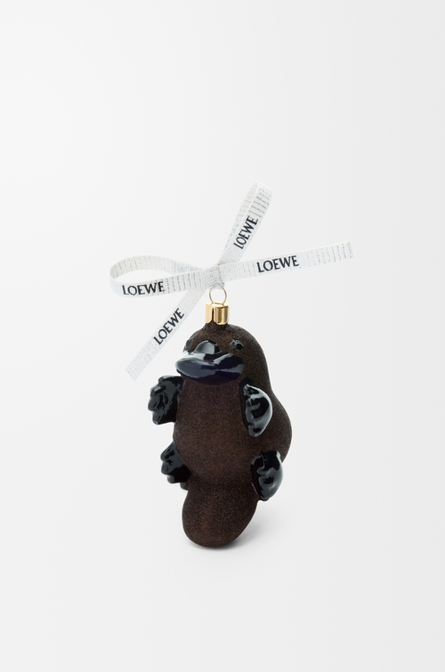LOEWE Pallina in vetro soffiato Chocolate/Black