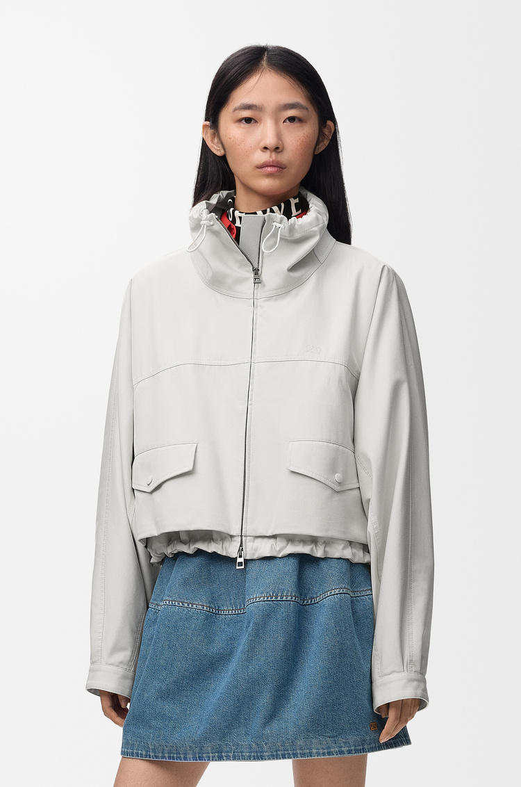 LOEWE Jacket in cotton and silk Ivory