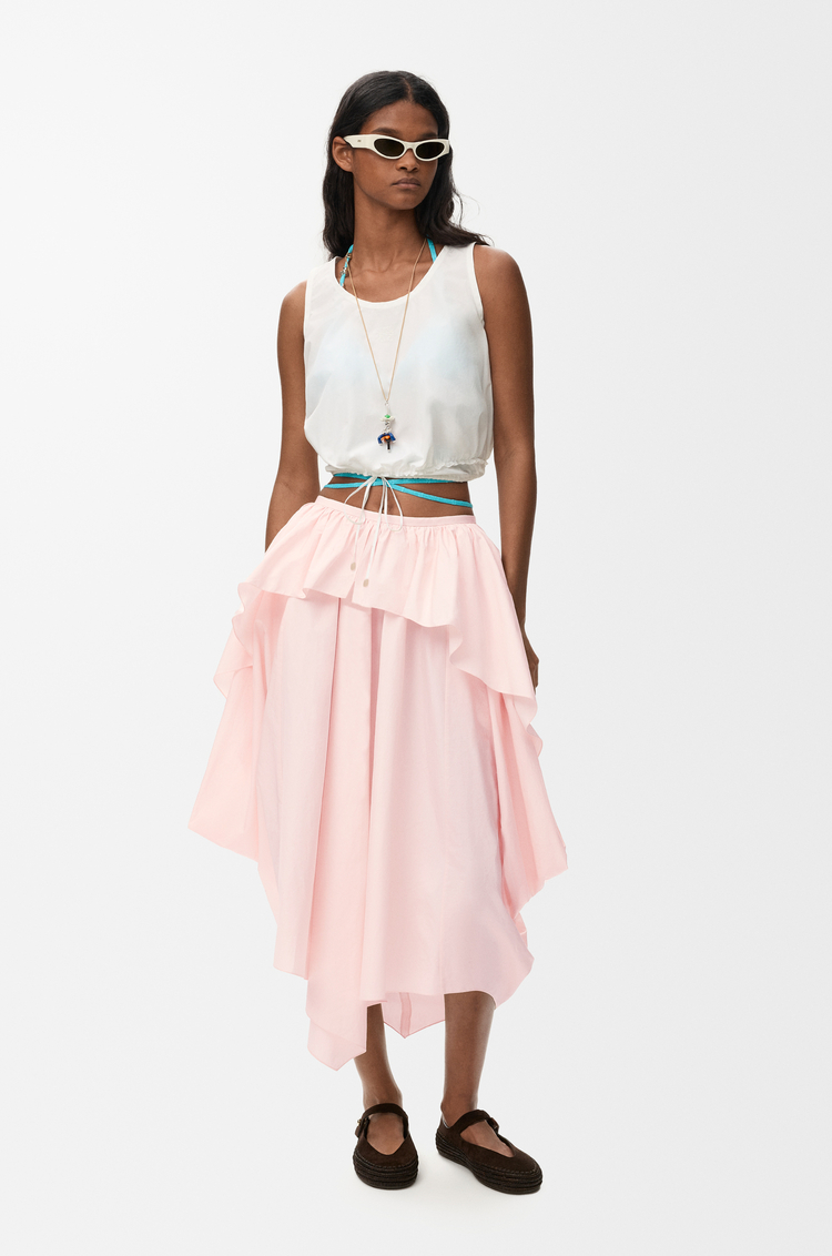 LOEWE Skirt in cotton Light Pink