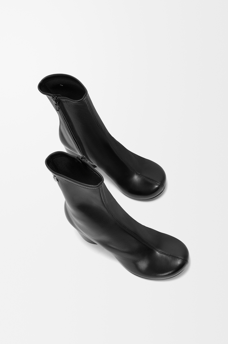 LOEWE Oval bootie in stretch nappa lambskin Black