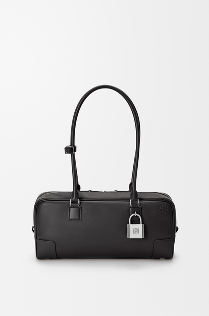 LOEWE Amazona 31 cropped bag in shiny calfskin Black