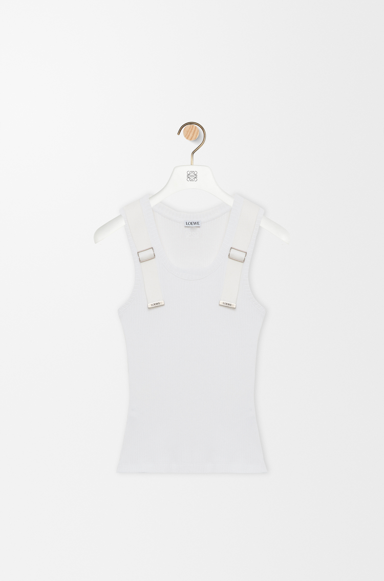 LOEWE Tank top in stretch cotton White
