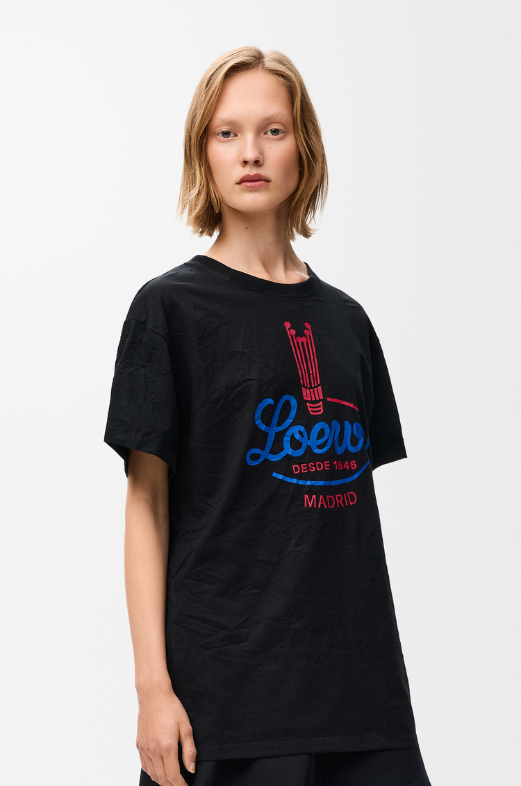 LOEWE T-shirt in misto cotone Nero