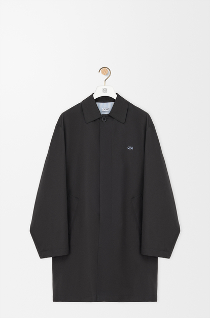 LOEWE Trench coat in technical silk Black