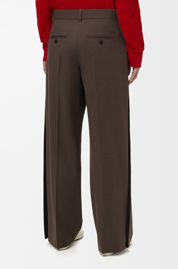 LOEWE Pantalón en mezcla de viscosa y lana Marrón