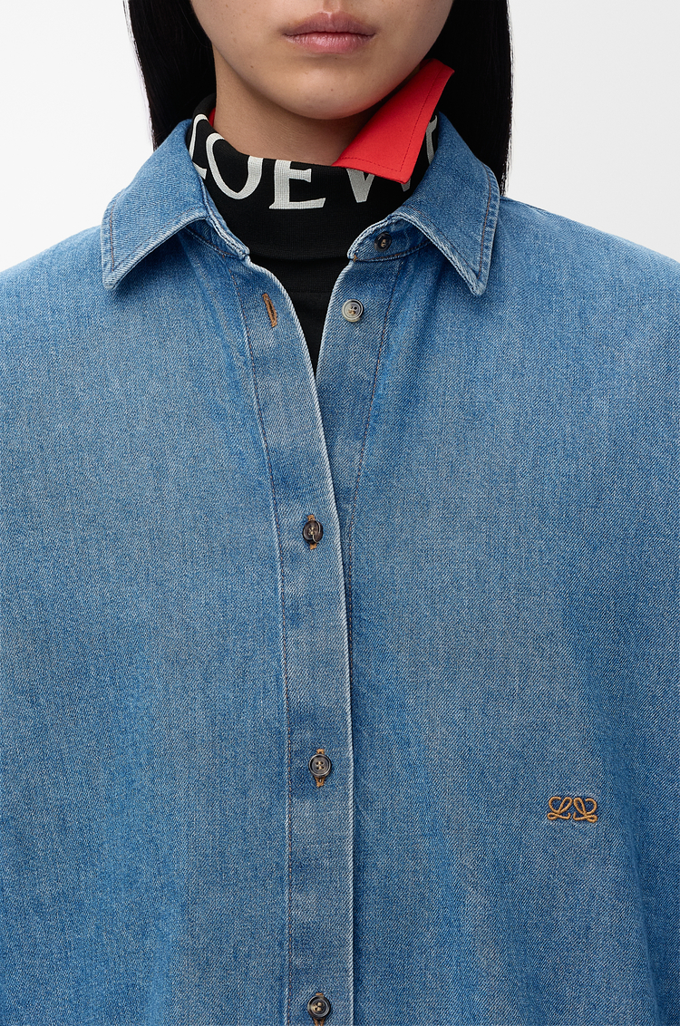LOEWE Camisa en denim Azul Claro