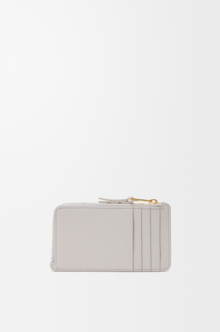 LOEWE Kartenetui mit Münzfach aus weichem und genarbtem Kalbsleder Light Ghost