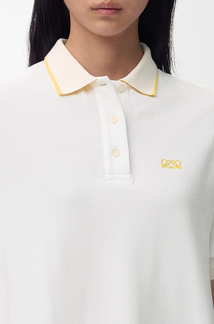 LOEWE Polo dress in cotton White