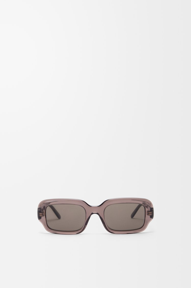 LOEWE Slim Rectangular 太阳镜 透明棕色