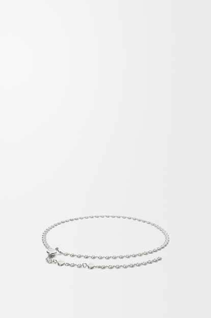 LOEWE Crystal Donut chain belt in brass Silver