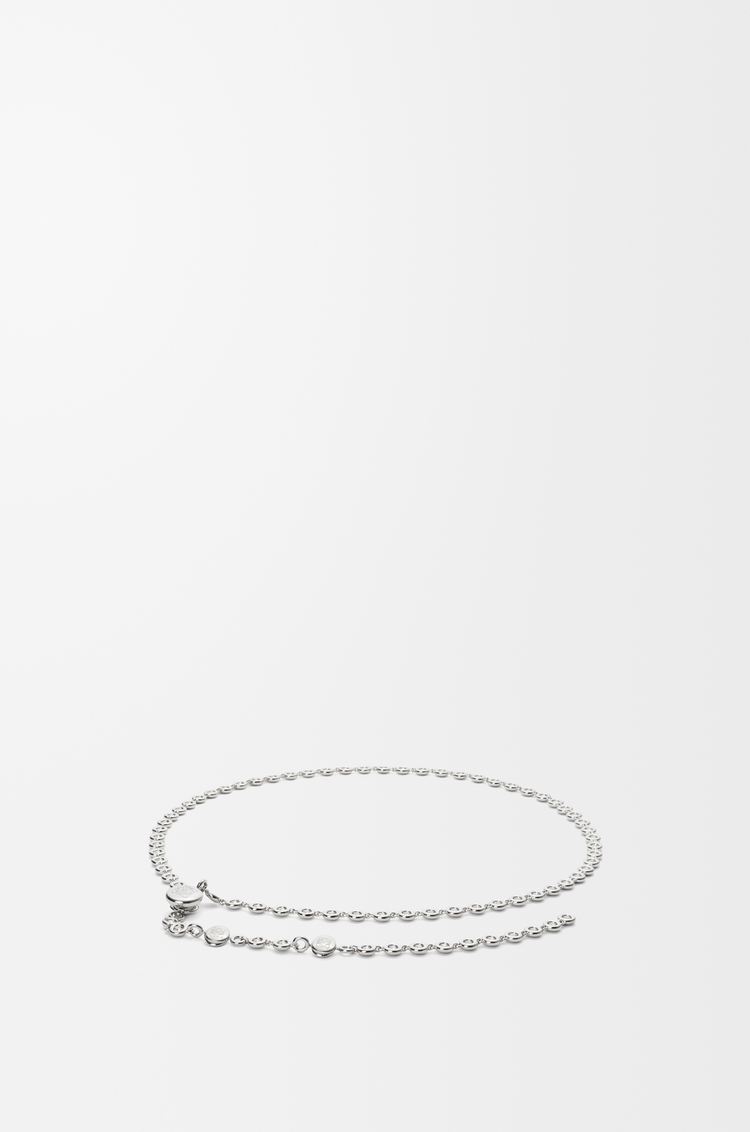LOEWE Crystal Donut chain belt in brass Silver