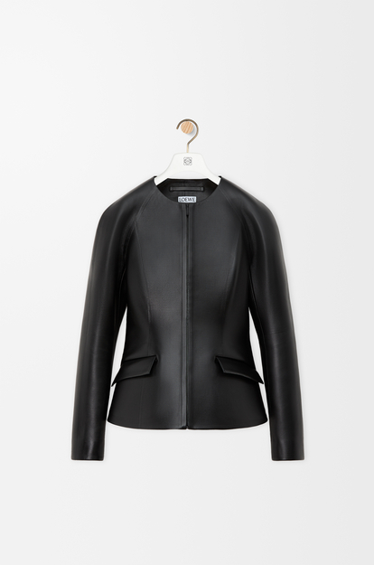 LOEWE Chaqueta en piel napa de cordero Negro