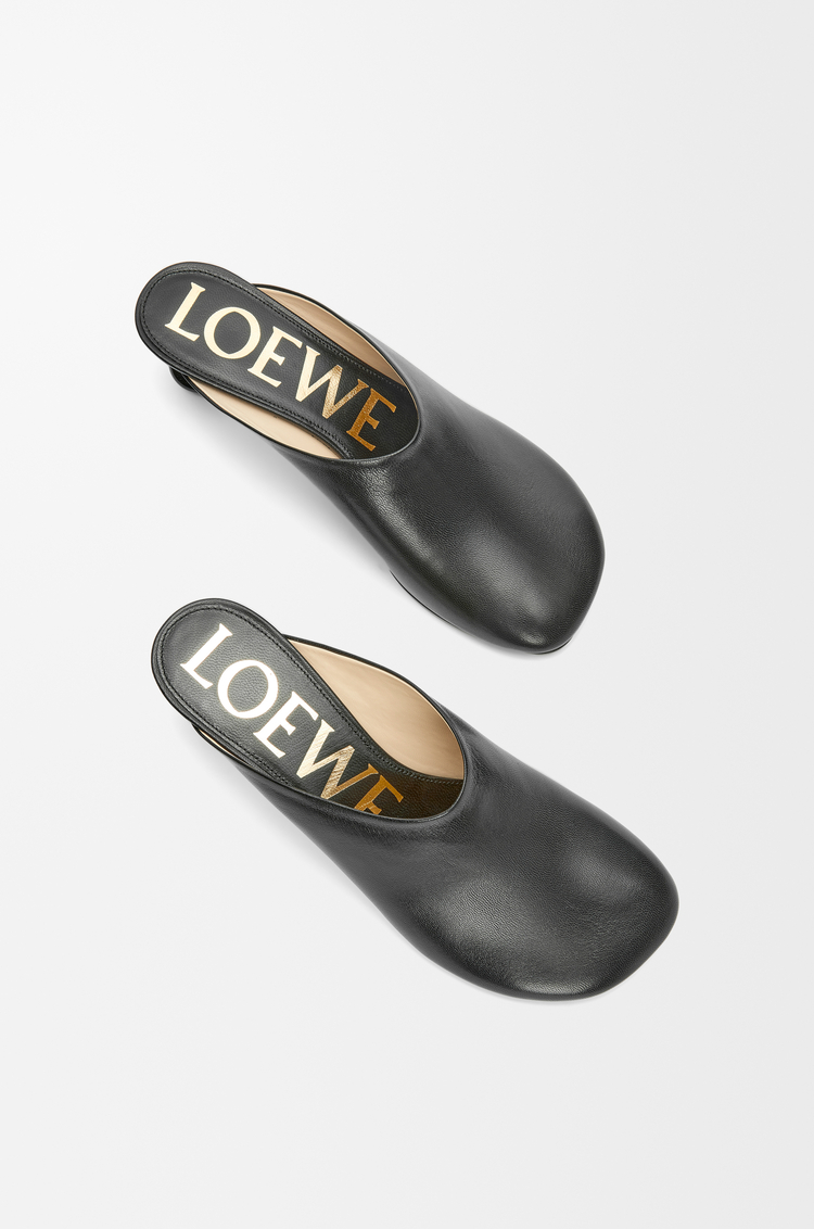 LOEWE Mule Toy en piel de cabra Negro