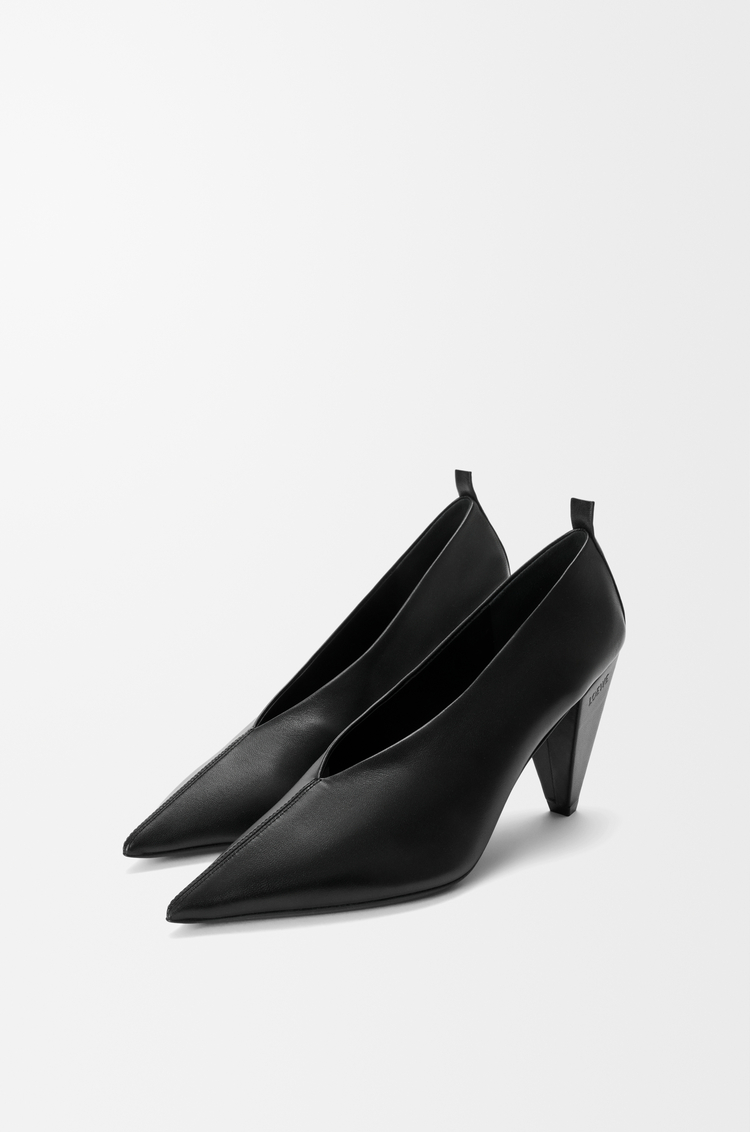 LOEWE Escarpins Origami Cubic en cuir d'agneau Noir