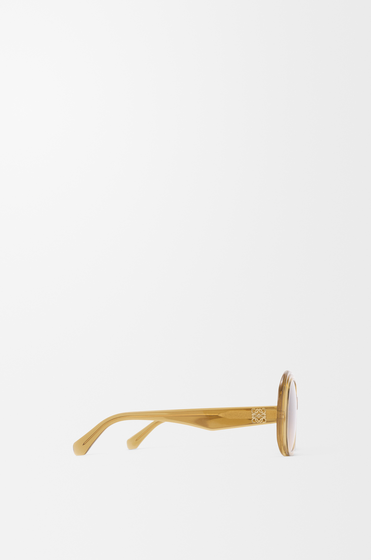 LOEWE Gafas de sol Mini Anagram Steps Square Oliva Transparente
