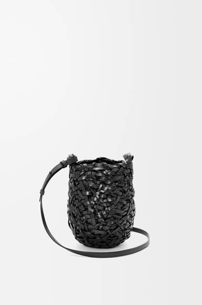 LOEWE Small Nest Basket bag in calfskin Black