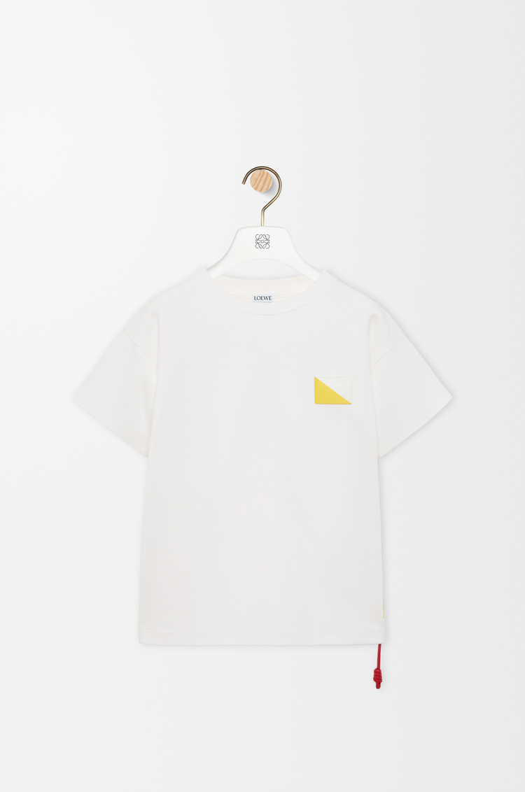LOEWE Camiseta en mezcla de algodón Blanco