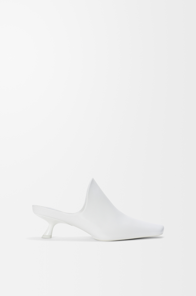 LOEWE Emily Pantolette aus Lammleder Optisch Weiß