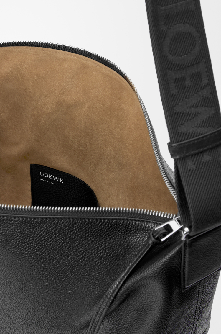 LOEWE Borsa crossbody cubi in morbida pelle di vitello granata Nero