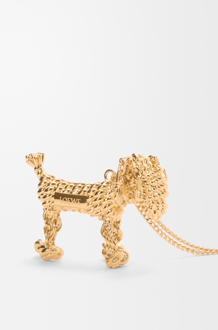 LOEWE Collier teckel Doré