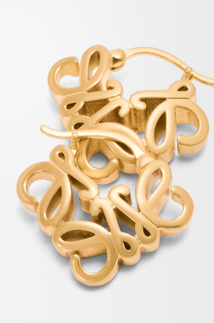 LOEWE Orecchini a cerchio Anagram Bombé Oro