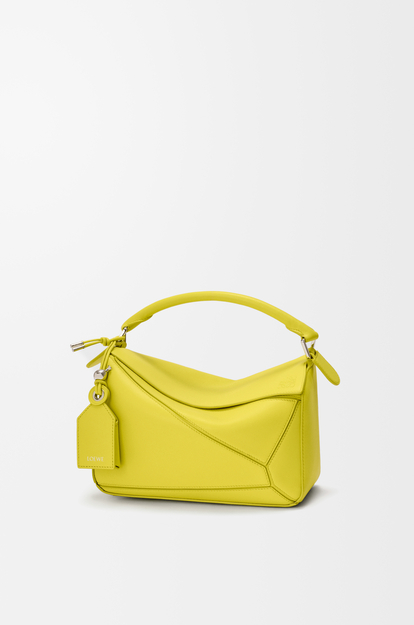 LOEWE Small Featherlight Puzzle bag in nappa lambskin Lemon