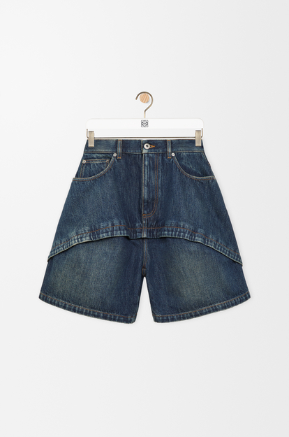 LOEWE Shorts in denim Dark Blue