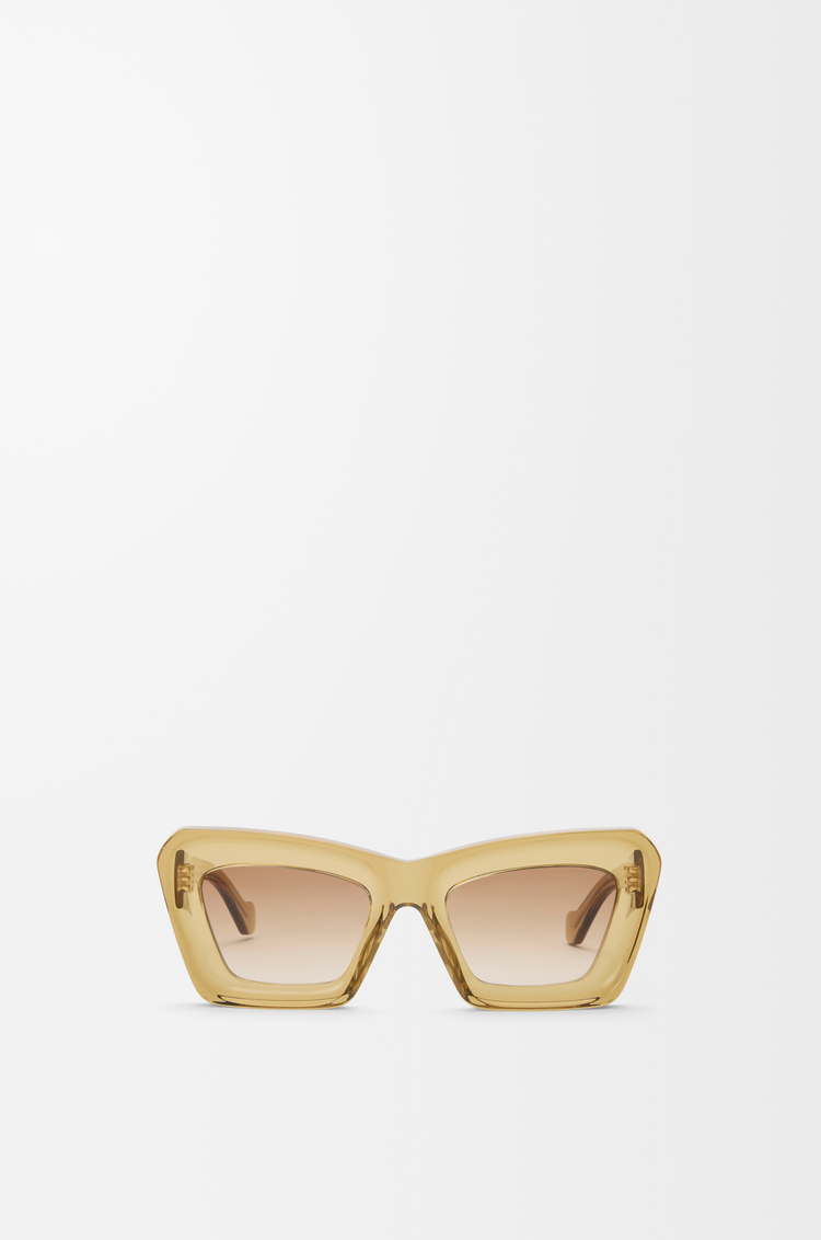 LOEWE Gafas de sol Beveled Cateye Oliva Transparente