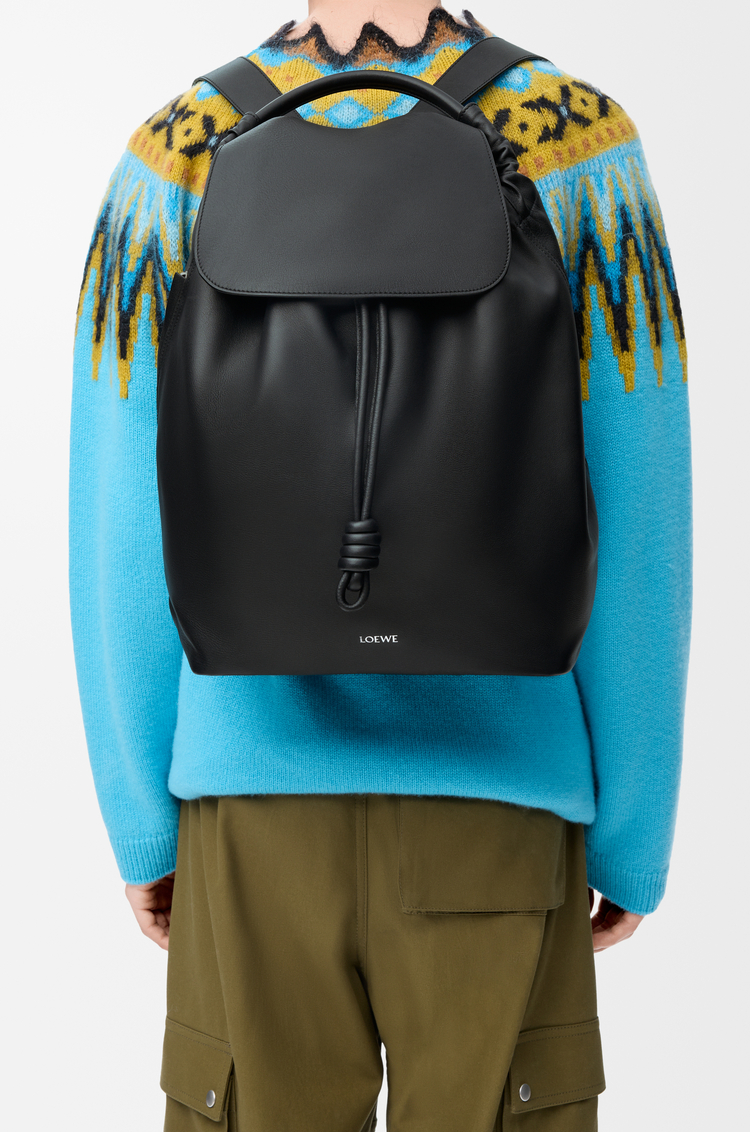 LOEWE フラメンコ バックパック（シャイニーサプルカーフ） ブラック
