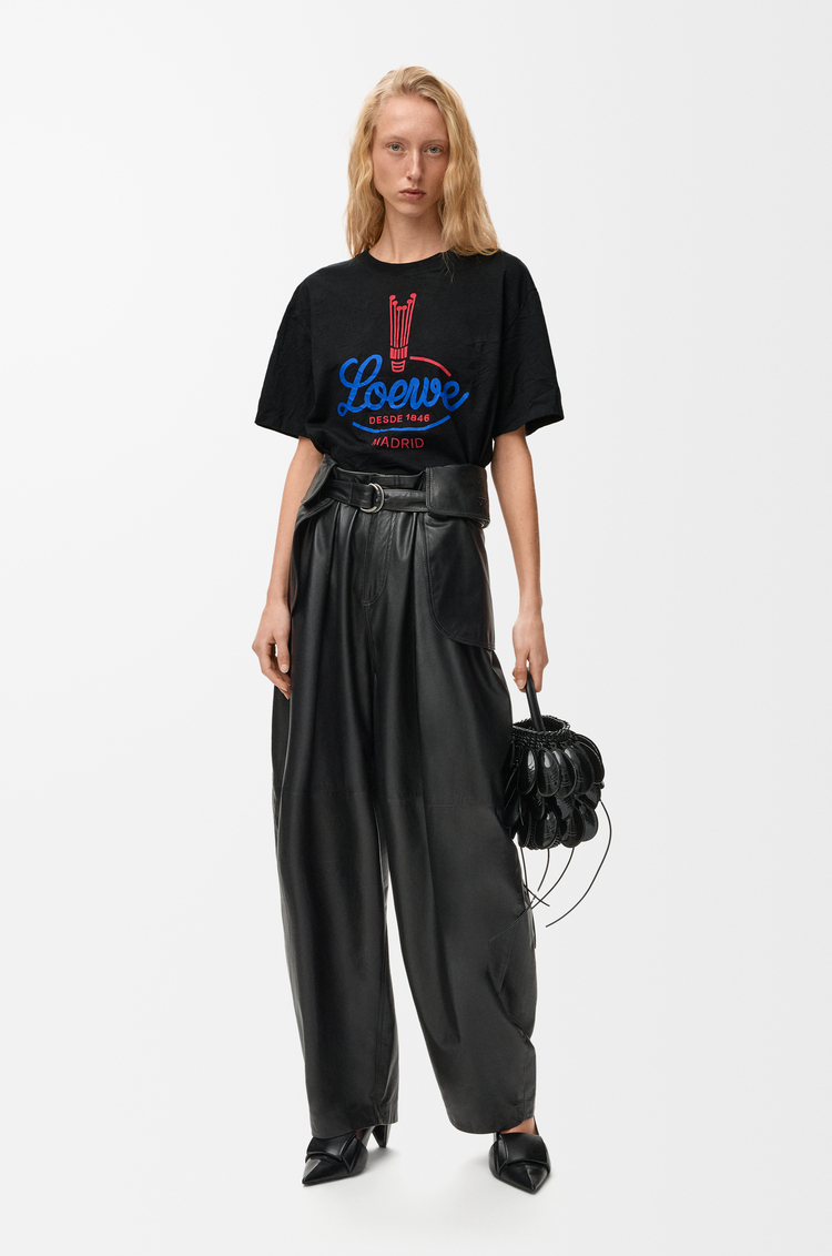 LOEWE T-shirt in misto cotone Nero