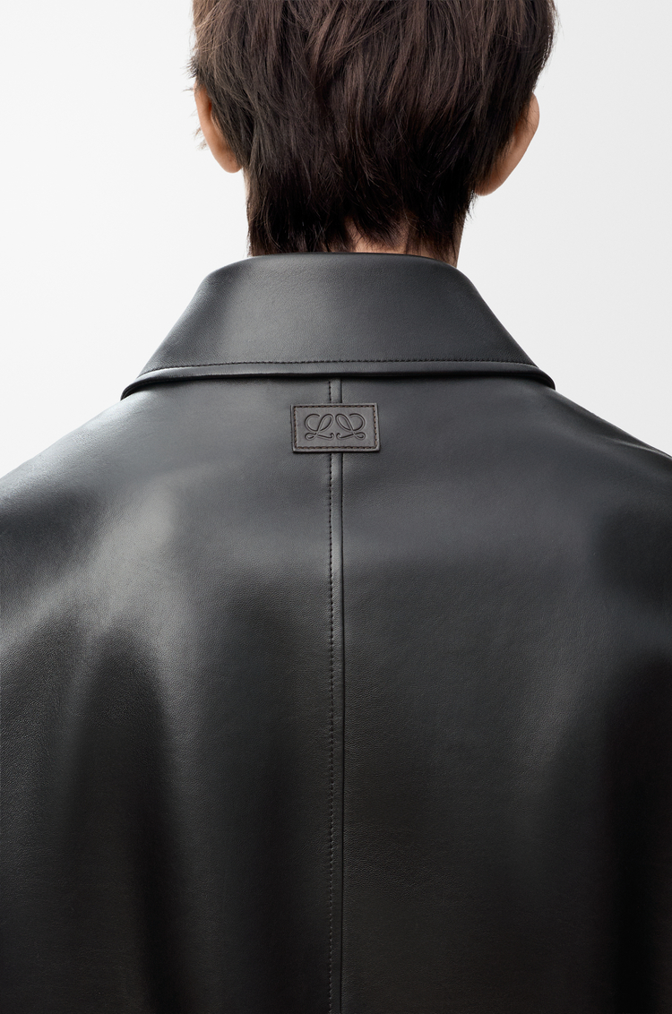 LOEWE Zip-up jacket in nappa lambskin Black